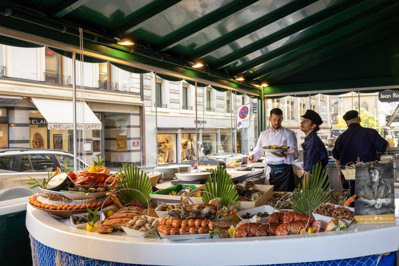 Lausanne Palace Ngoại thất bức ảnh Seafood display at the restaurant